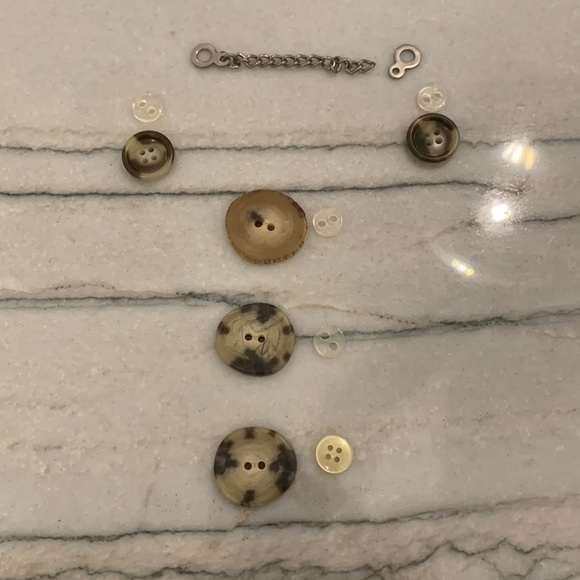 Vintage Coat Buttons Tortoise Shell Pattern 10 original pieces - Picture 2 of 9